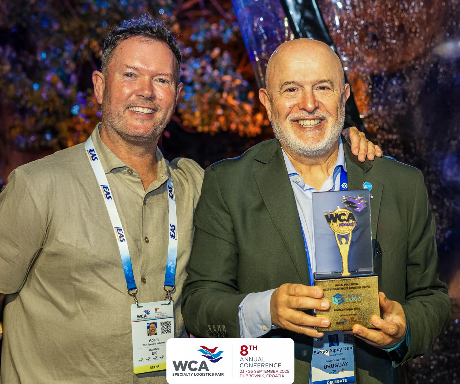 Teaa Riaz Best Partner Award 2025 - Global Cargo Uruguay